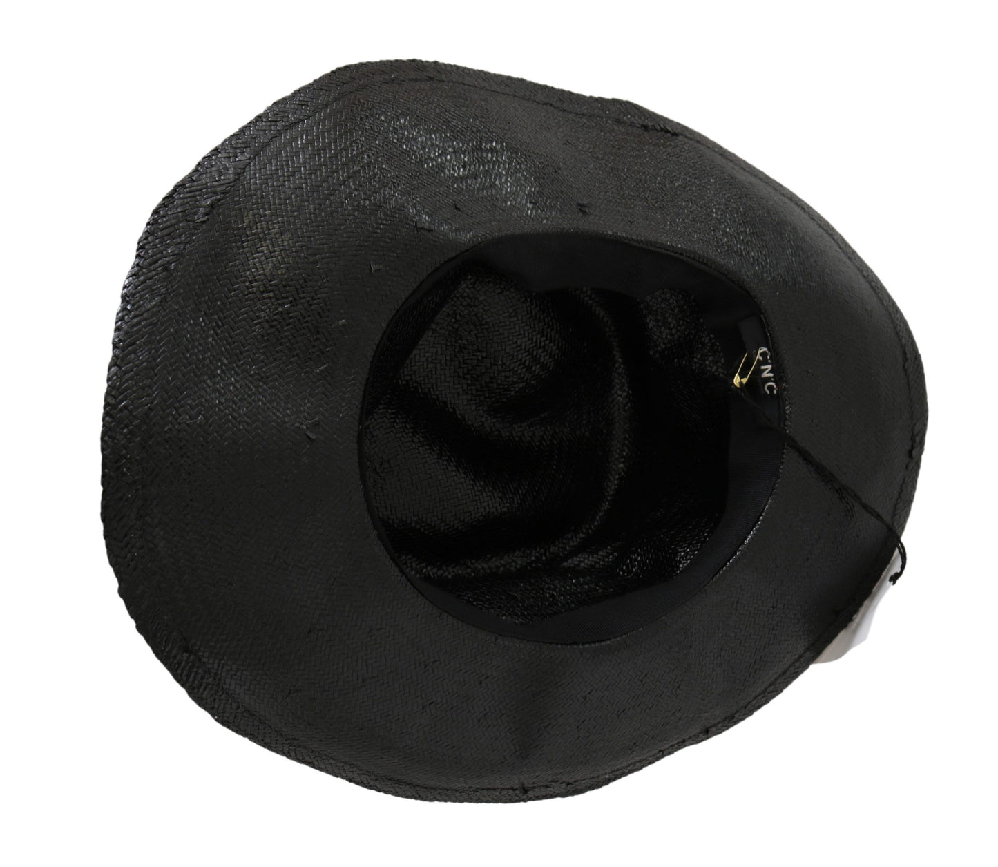 Costume National – Schwarzer Cowboyhut mit breiter Krempe