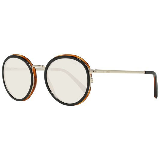 Emilio Pucci Sonnenbrille aus schwarzem Metall und Kunststoff