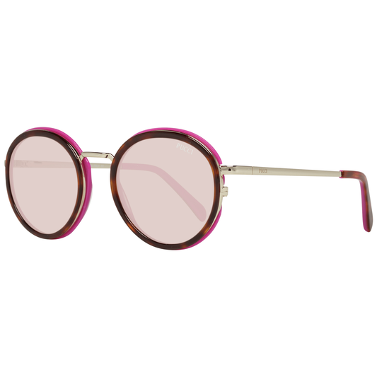 Emilio Pucci Braune Sonnenbrille aus Metall und Kunststoff