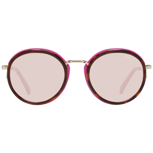 Emilio Pucci Braune Sonnenbrille aus Metall und Kunststoff