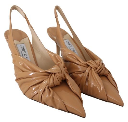 Jimmy Choo Elegante Pumps aus Leder mit spitzer Zehenpartie