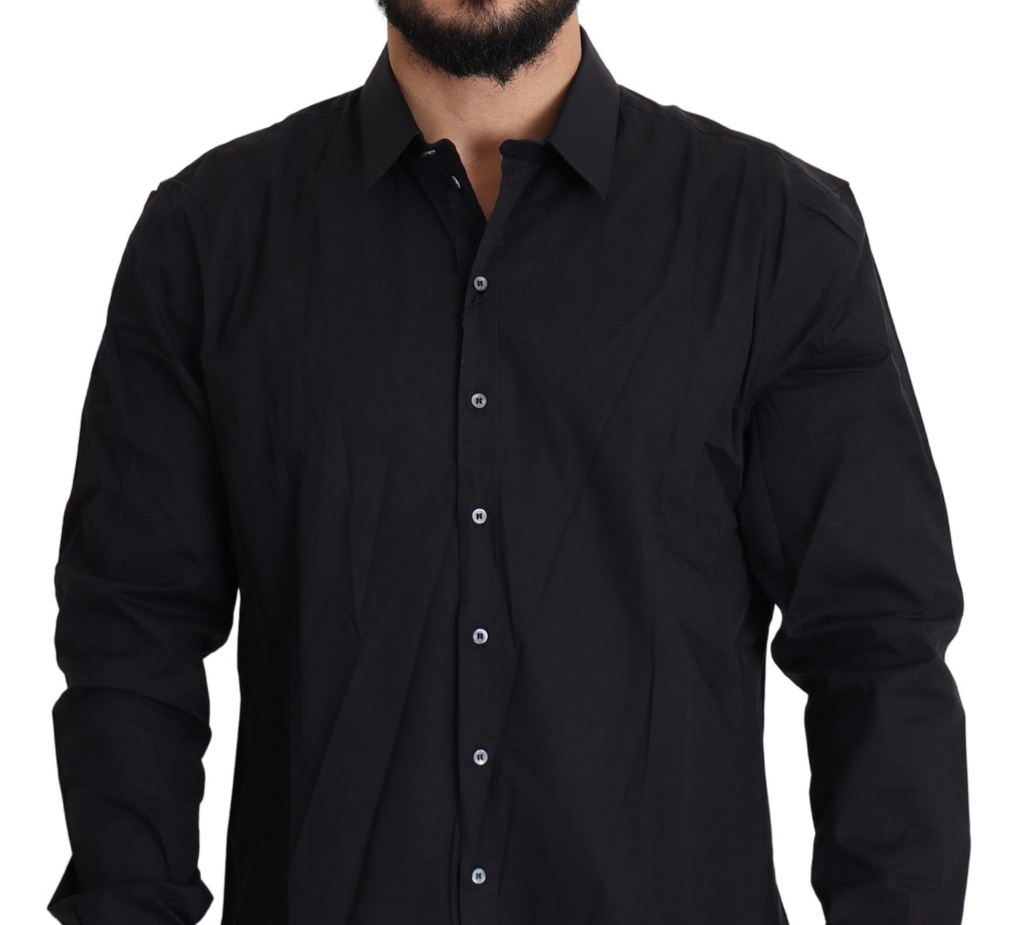 Dolce & Gabbana Schwarzes Baumwollstretchkleid SICILIA Shirt