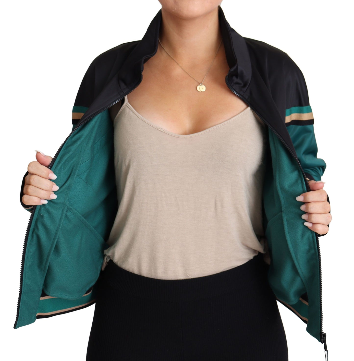 Dolce & Gabbana – Mehrfarbige Trainingsbomberjacke „DG Logo Mania“