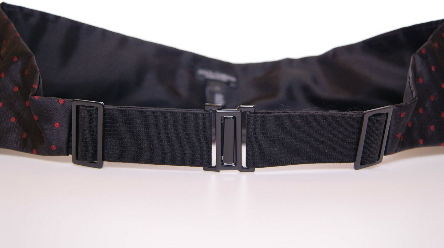 Dolce & Gabbana – Schwarzer Smokinggürtel mit Kummerbund