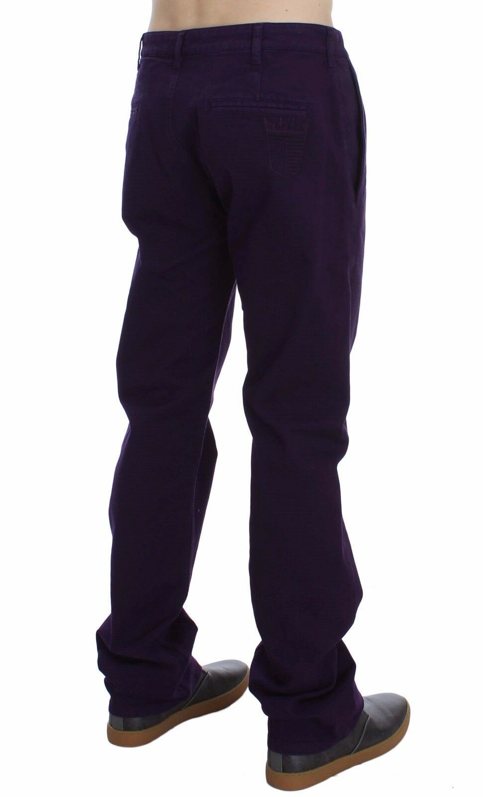 GF Ferre – Lilafarbene Hose aus Baumwollstretch in Lila