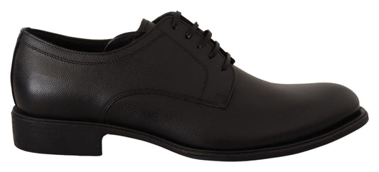 Dolce & Gabbana – Formelle Derby-Schuhe aus schwarzem Leder für Herren