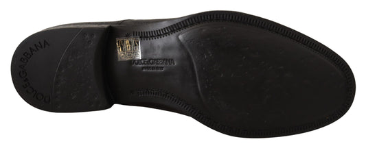 Dolce & Gabbana – Formelle Derby-Schuhe aus schwarzem Leder für Herren