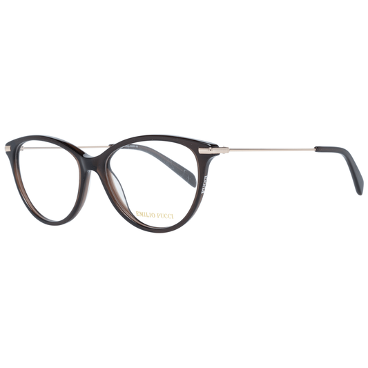 Emilio Pucci Braune Brille (Gestell) aus Metall und Kunststoff