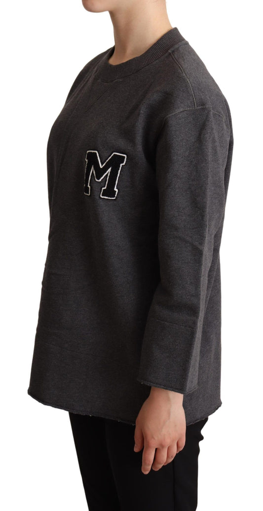 Dolce & Gabbana Grau bestickter Damenpullover