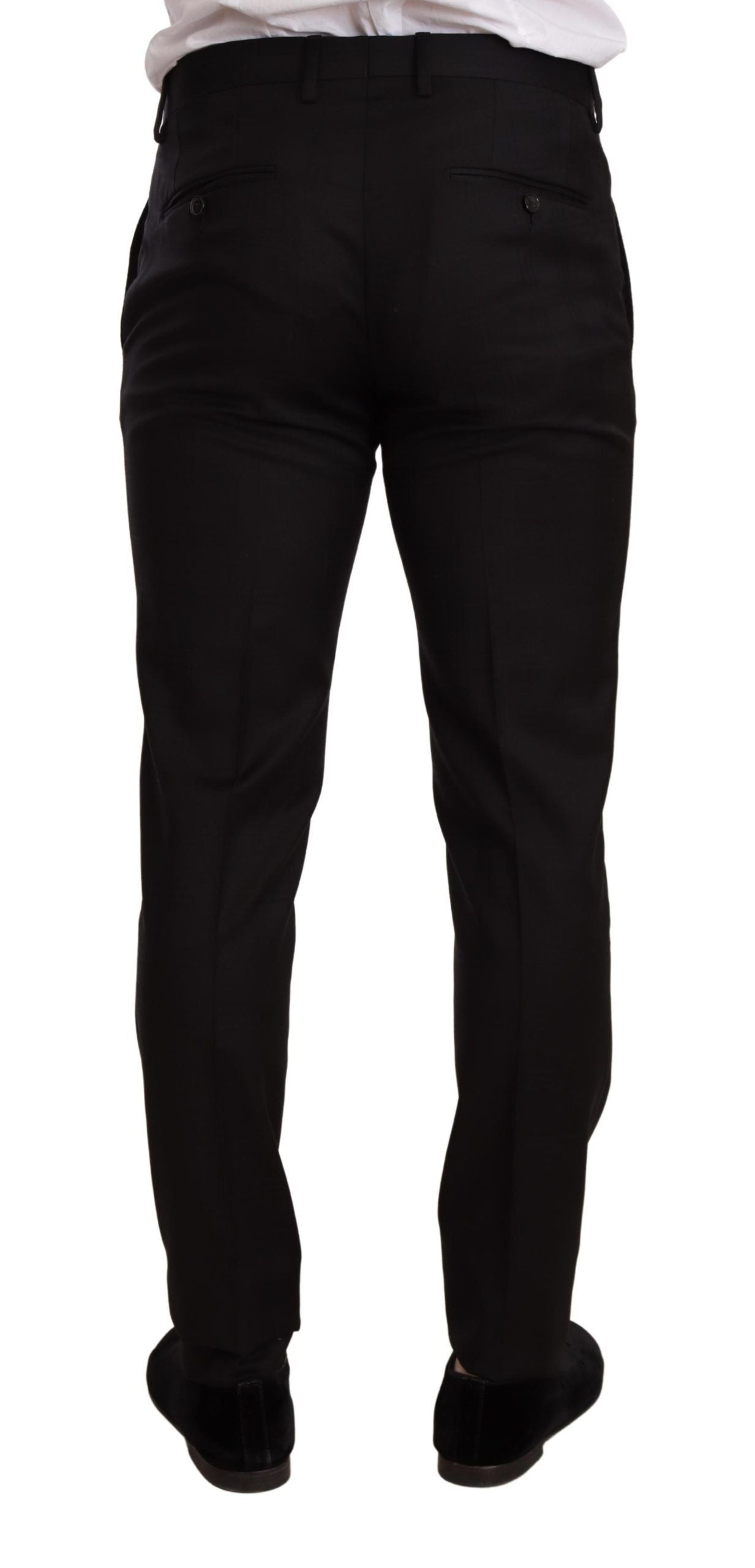 Dolce & Gabbana – Schwarz karierter MARTINI SLIM FIT-Zweiteiler