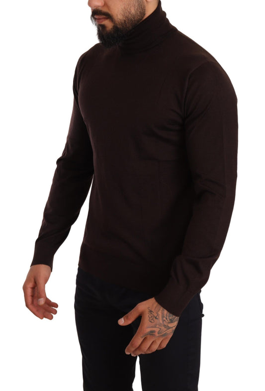Dolce & Gabbana Brauner Rollkragenpullover aus Kaschmir
