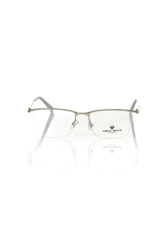 Frankie Morello Silber Metallic Herrenbrille