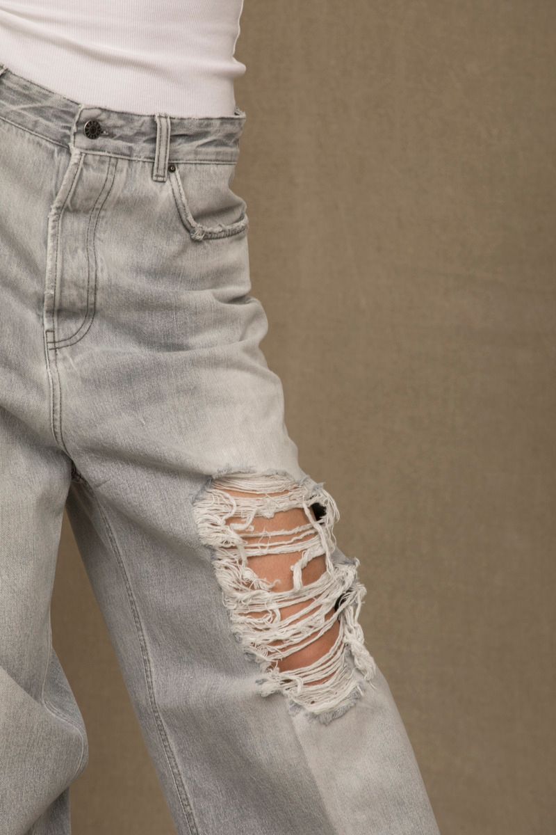Don The Fuller Elegance in Denim: Schicke graue Baumwolljeans