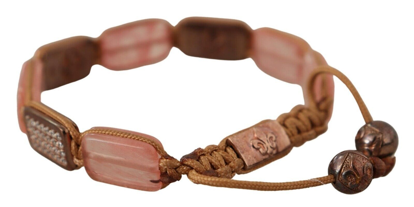 Nialaya – Verstellbares Armband mit mehrfarbigem Kristall-Logo