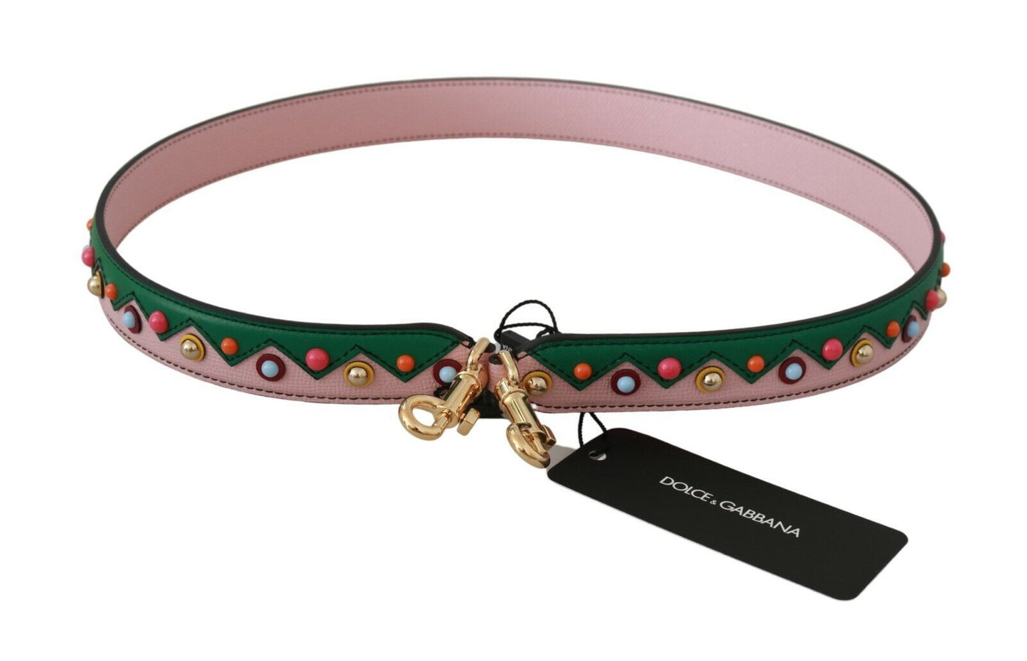 Dolce & Gabbana Schultergurt Leder Rosa Handtasche Zubehör