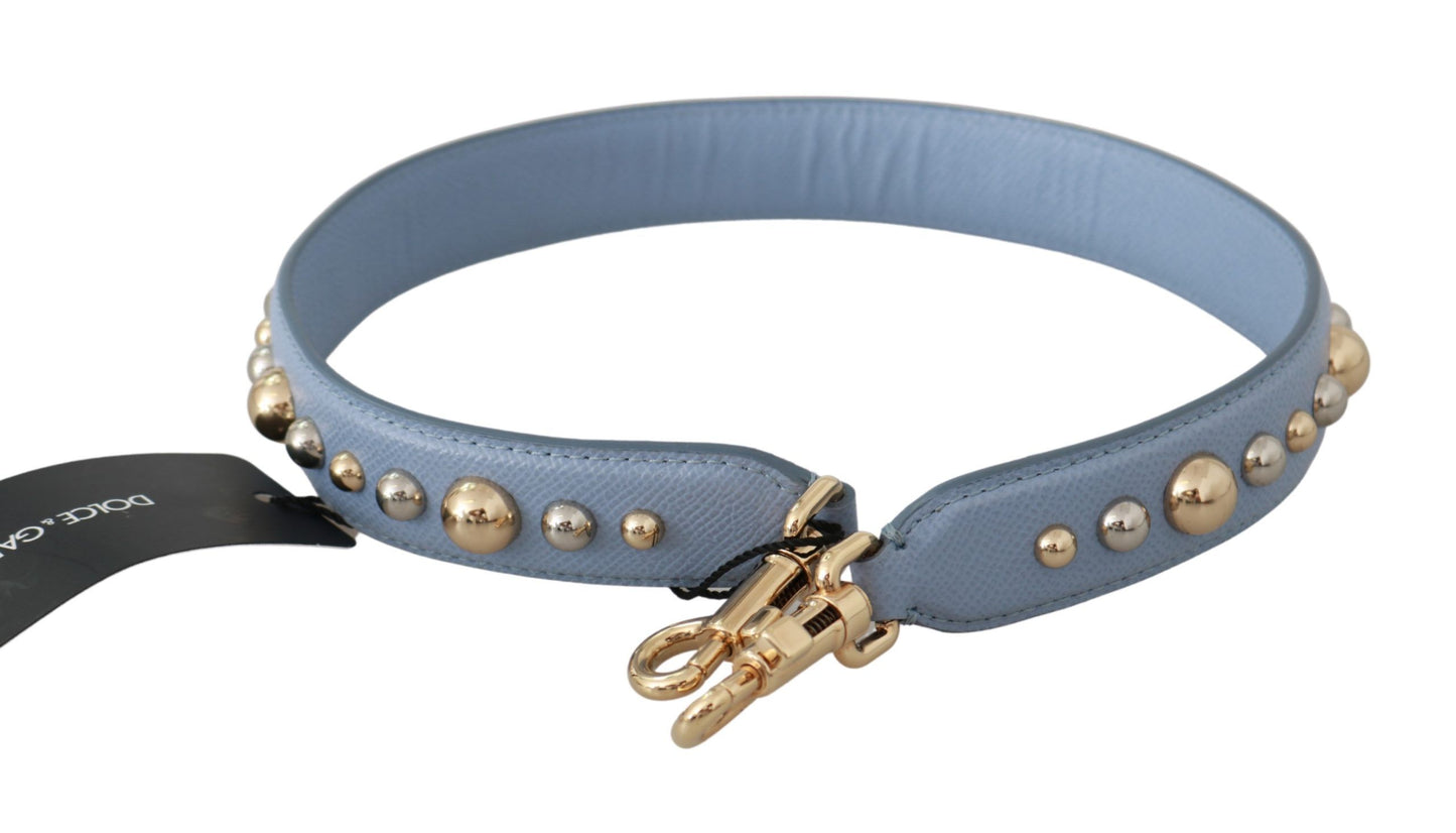 Dolce & Gabbana Blauer Schultergurt für Handtaschenzubehör aus Leder