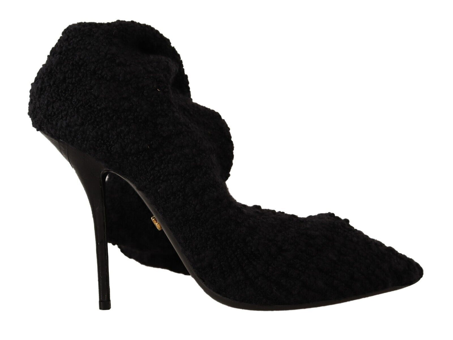 Dolce & Gabbana – Kniehohe Stiefeletten in Schwarz mit Stretch-Socken