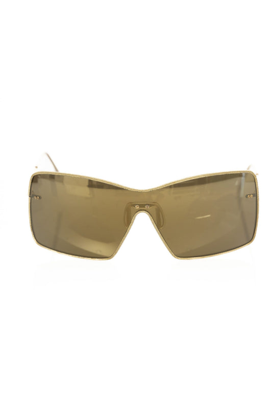 Frankie Morello Gold Metallic Fiber Damen-Sonnenbrille