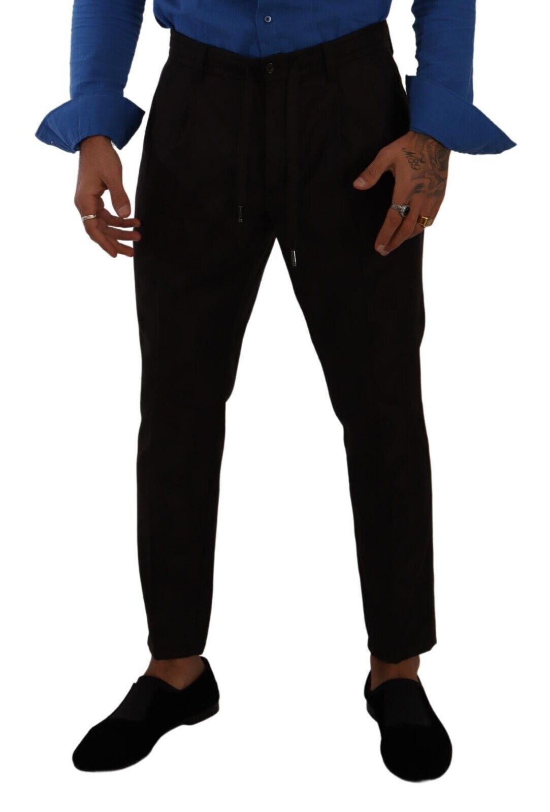 Dolce & Gabbana Bordeaux Wolle Herren Skinny Hose