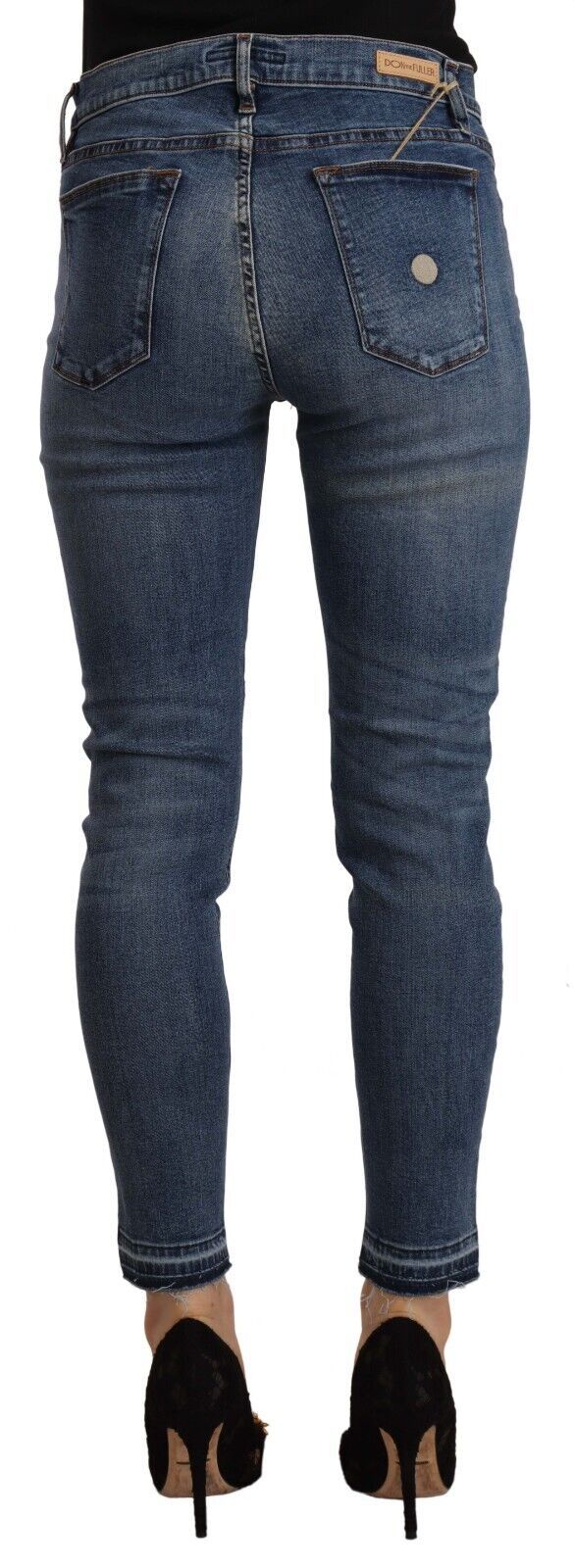 Don The Fuller – Blaue Slim-Fit-Crop-Jeans aus Baumwolldenim mit mittlerer Taille