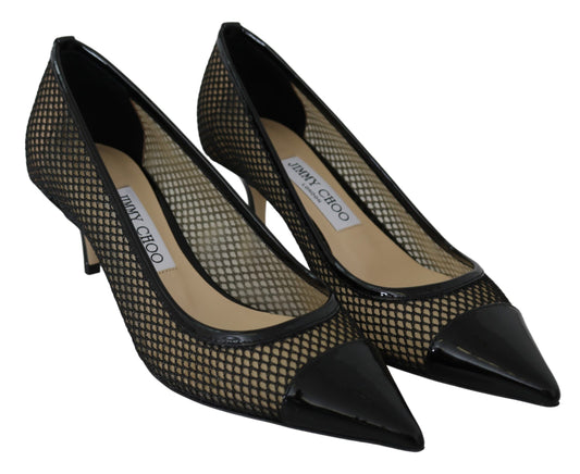 Jimmy Choo Schicke spitze Pumps aus Lacknetz