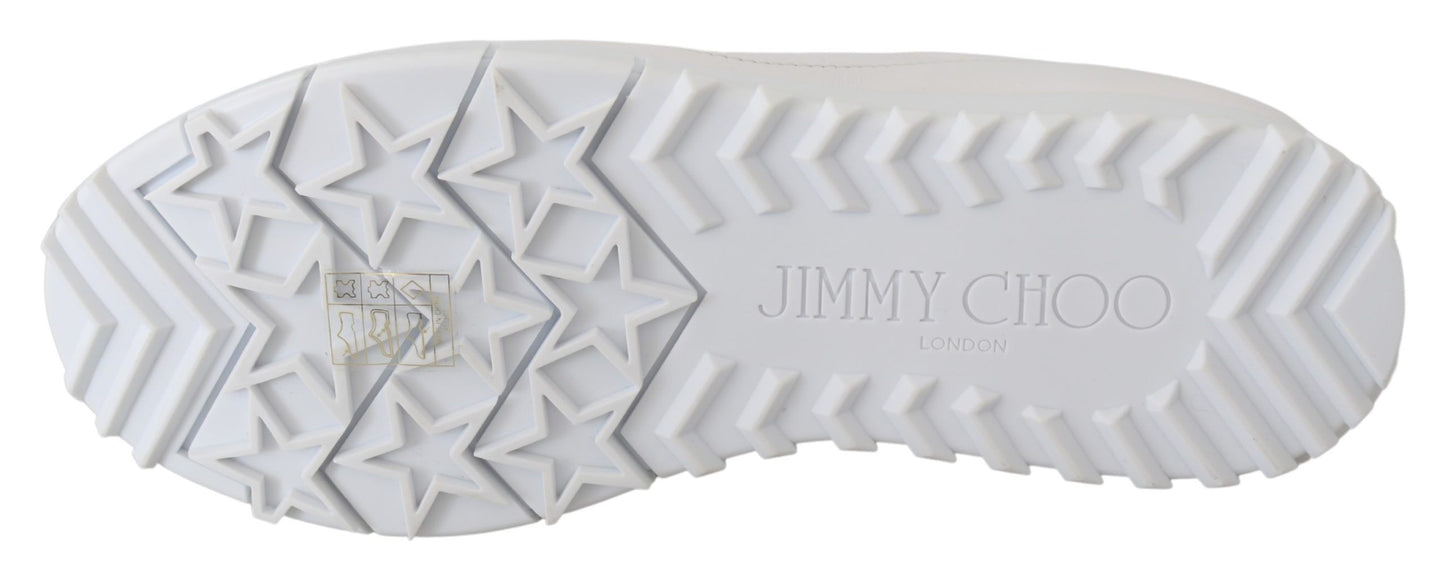 Jimmy Choo Elegante weiße Ledersneaker