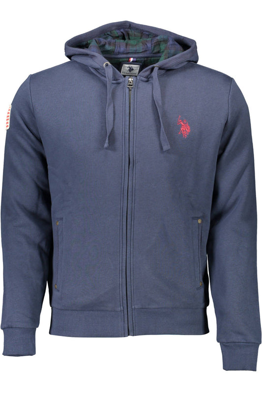 US POLO ASSN. Blauer Baumwollpullover für Herren