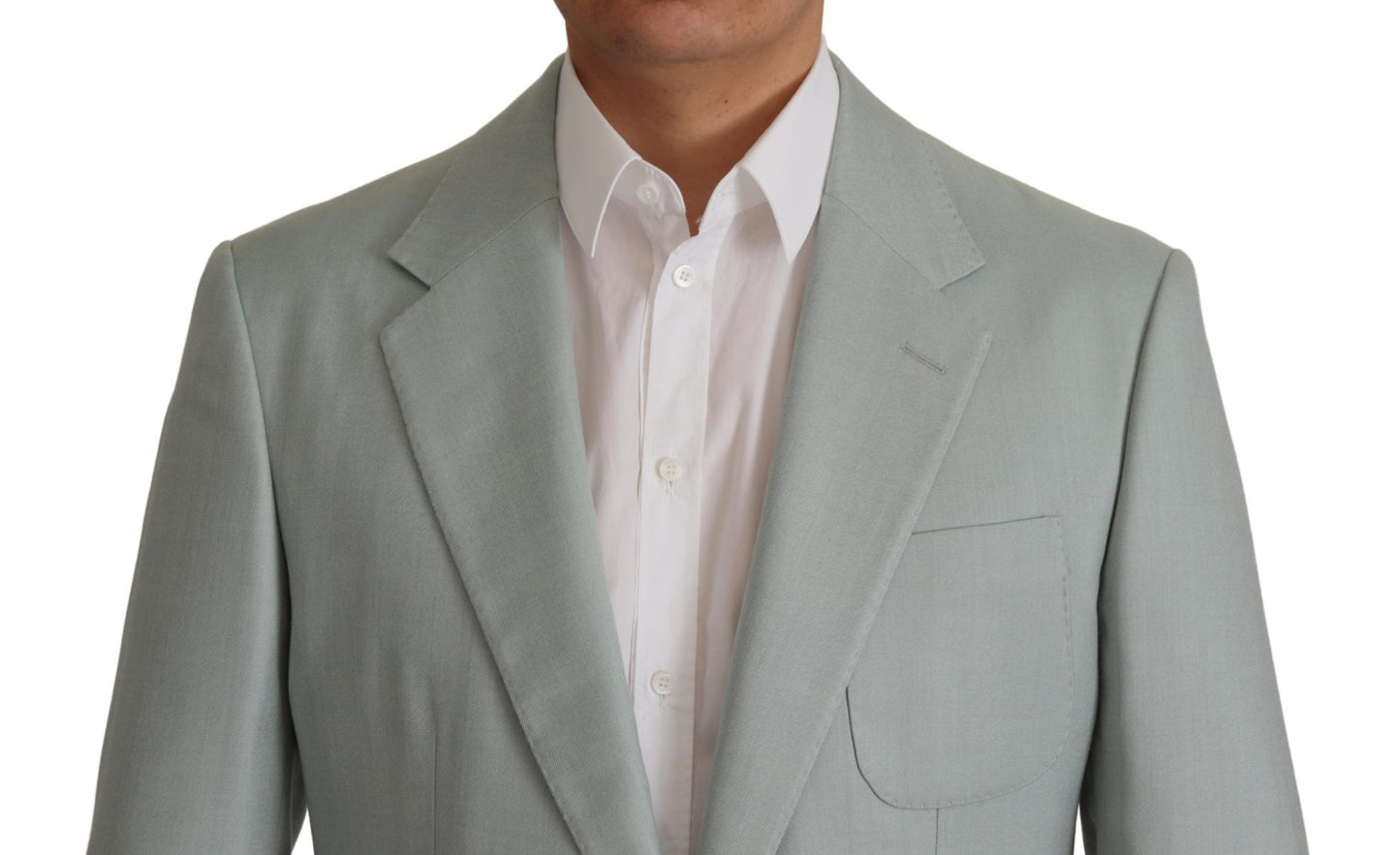 Dolce & Gabbana Hellgrüner Blazer aus Kaschmirseide