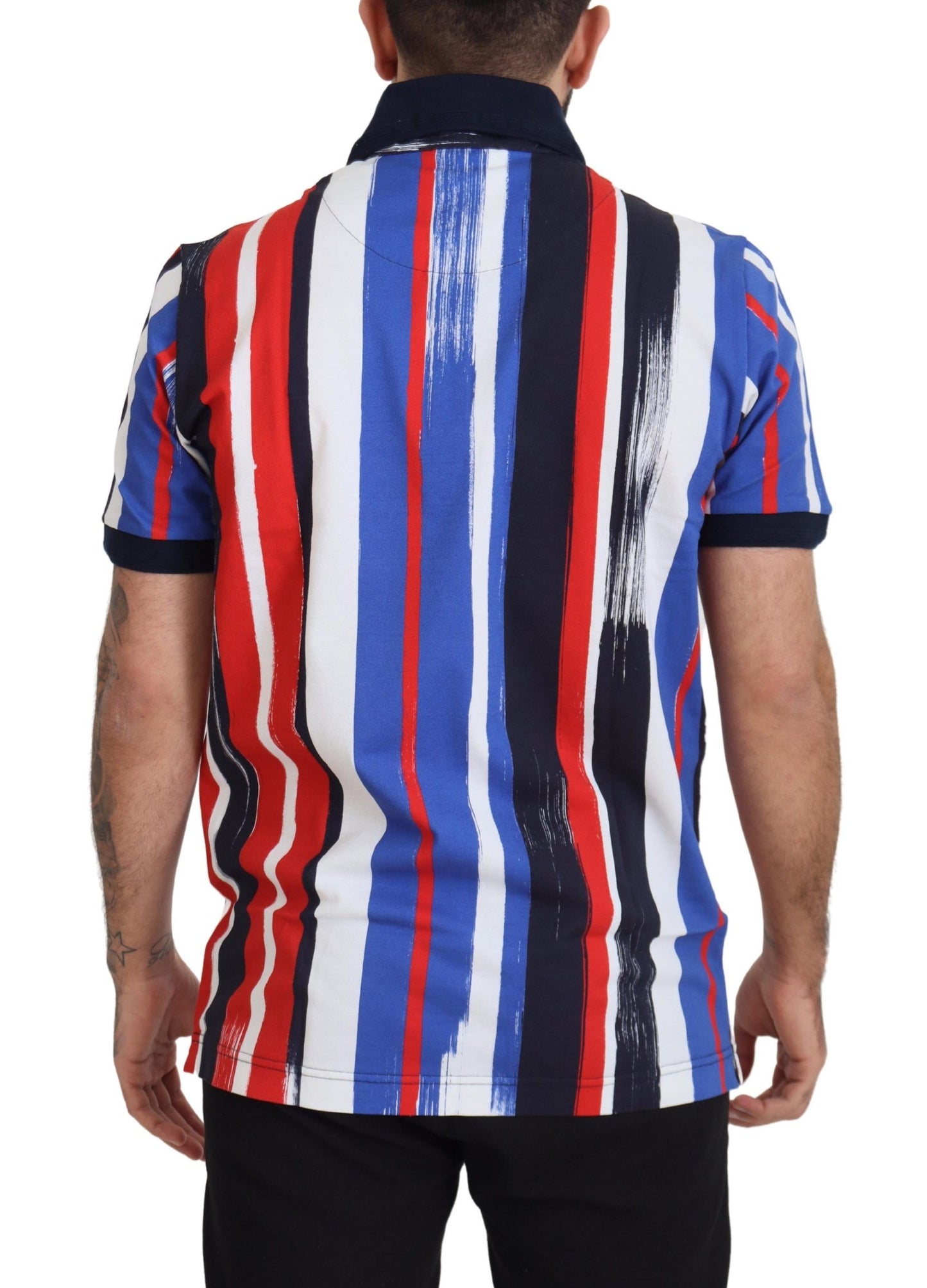 Dolce & Gabbana – Mehrfarbiges Poloshirt aus Baumwolle