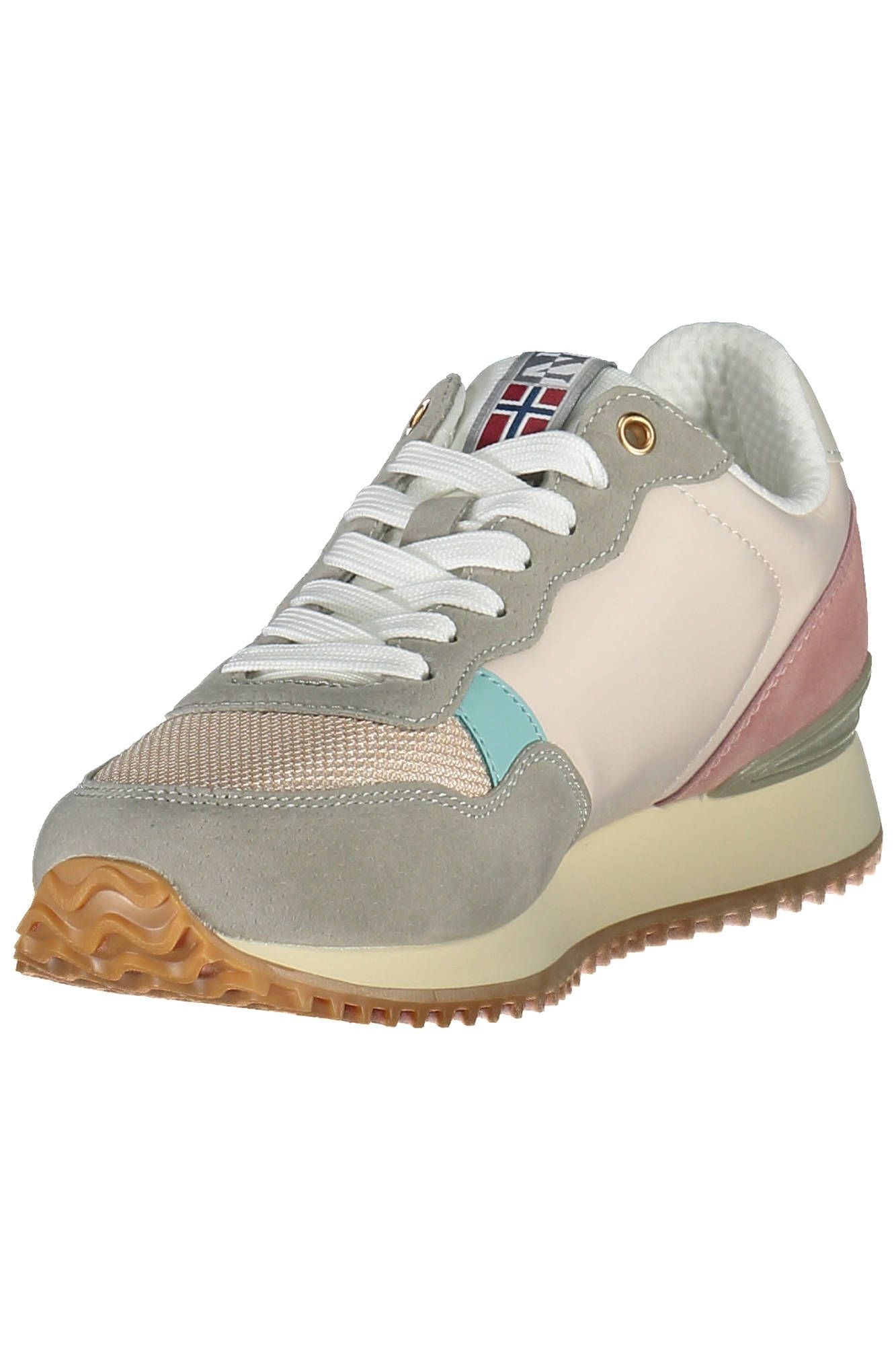 Napapijri – Schicke rosa Schnürsneaker mit Logodetail