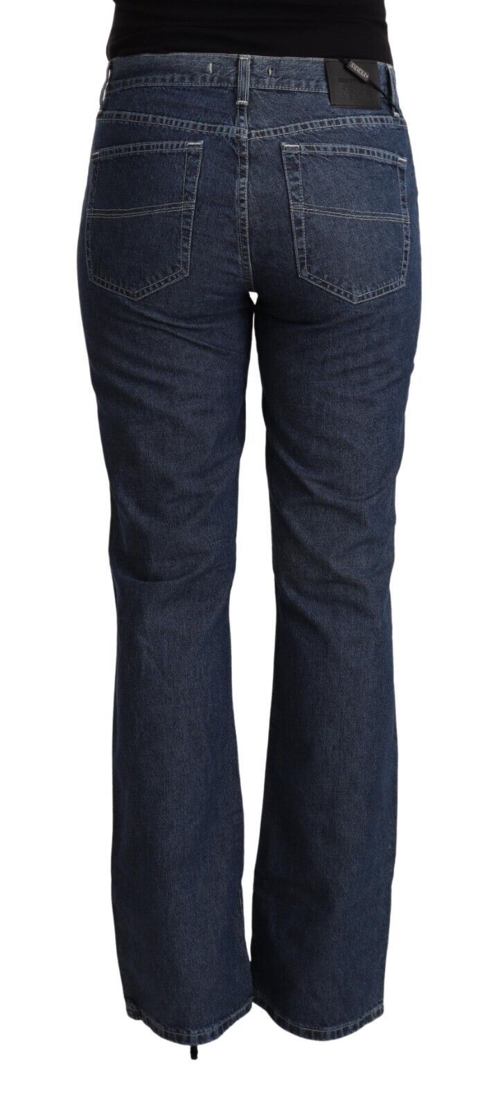GF Ferre – Blaue Schlagjeans aus Baumwolle mit mittlerer Taille
