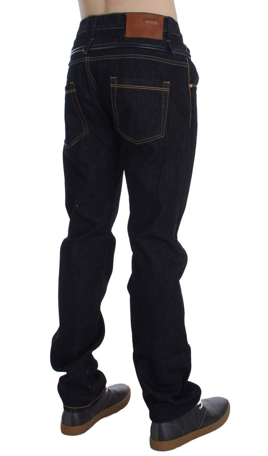 Acht Jeans in normaler Straight-Fit-Baumwolle, Blau