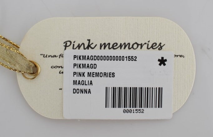 PINK MEMORIES Wickelpullover mit Blumenspitze, Rosa