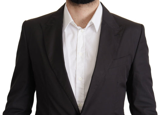Dolce & Gabbana Schwarzer einreihiger TAORMINA-Blazer