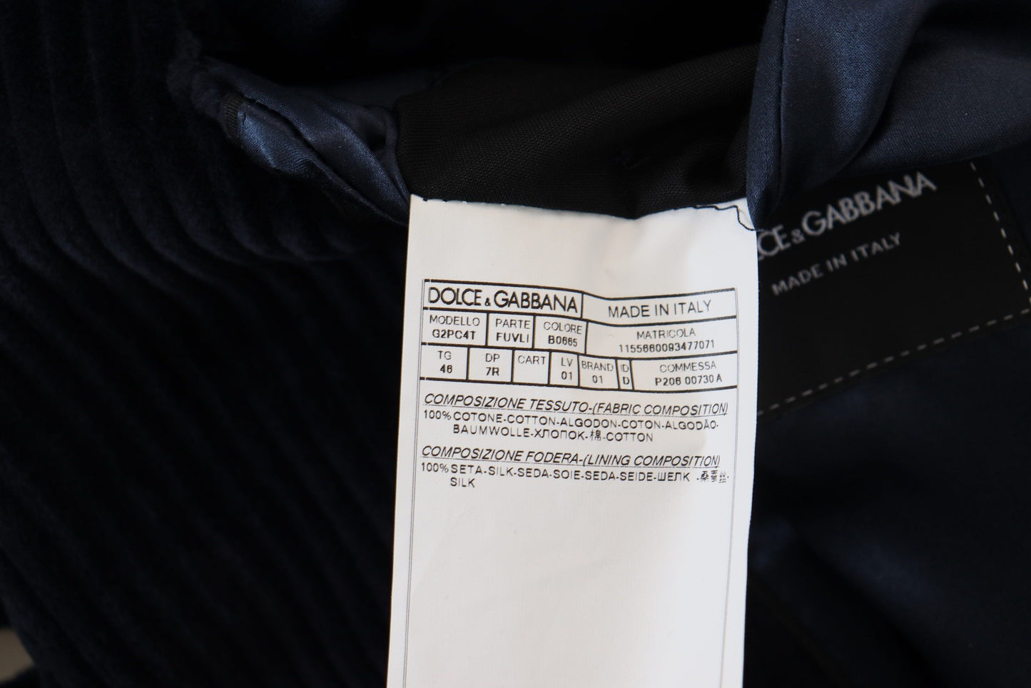 Dolce & Gabbana Schwarzer Baumwoll-Cardigan, langer Mantel, Herrenjacke
