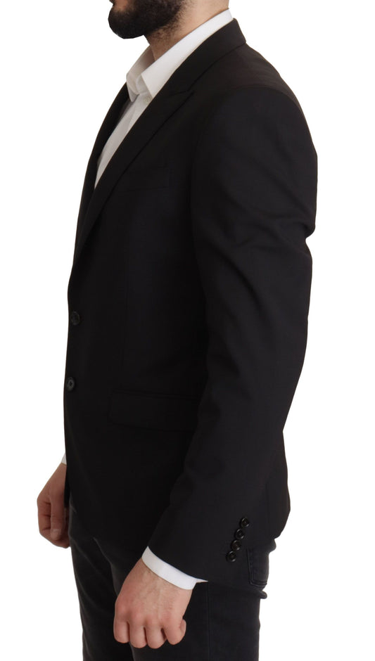 Dolce & Gabbana Schwarze einreihige Jacke MARTINI Blazer