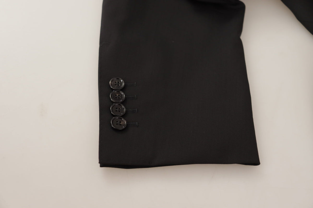 Dolce & Gabbana Schwarze einreihige Jacke MARTINI Blazer