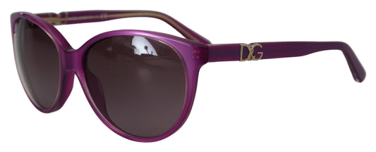 Dolce & Gabbana – DG4171P – Runde Sonnenbrille mit violettem Acetatrahmen