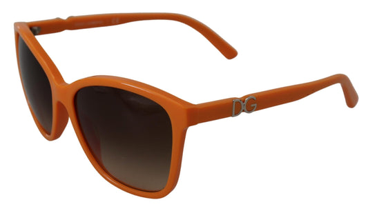 Dolce & Gabbana – Runde Sonnenbrille mit orangefarbenem Acetatrahmen DG4170PM
