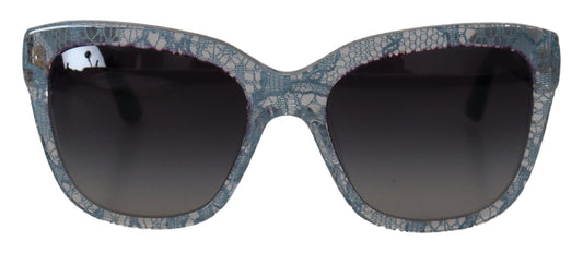 Dolce & Gabbana – DG4226 – Sonnenbrille aus blauem Acetat mit rechteckiger Spitze