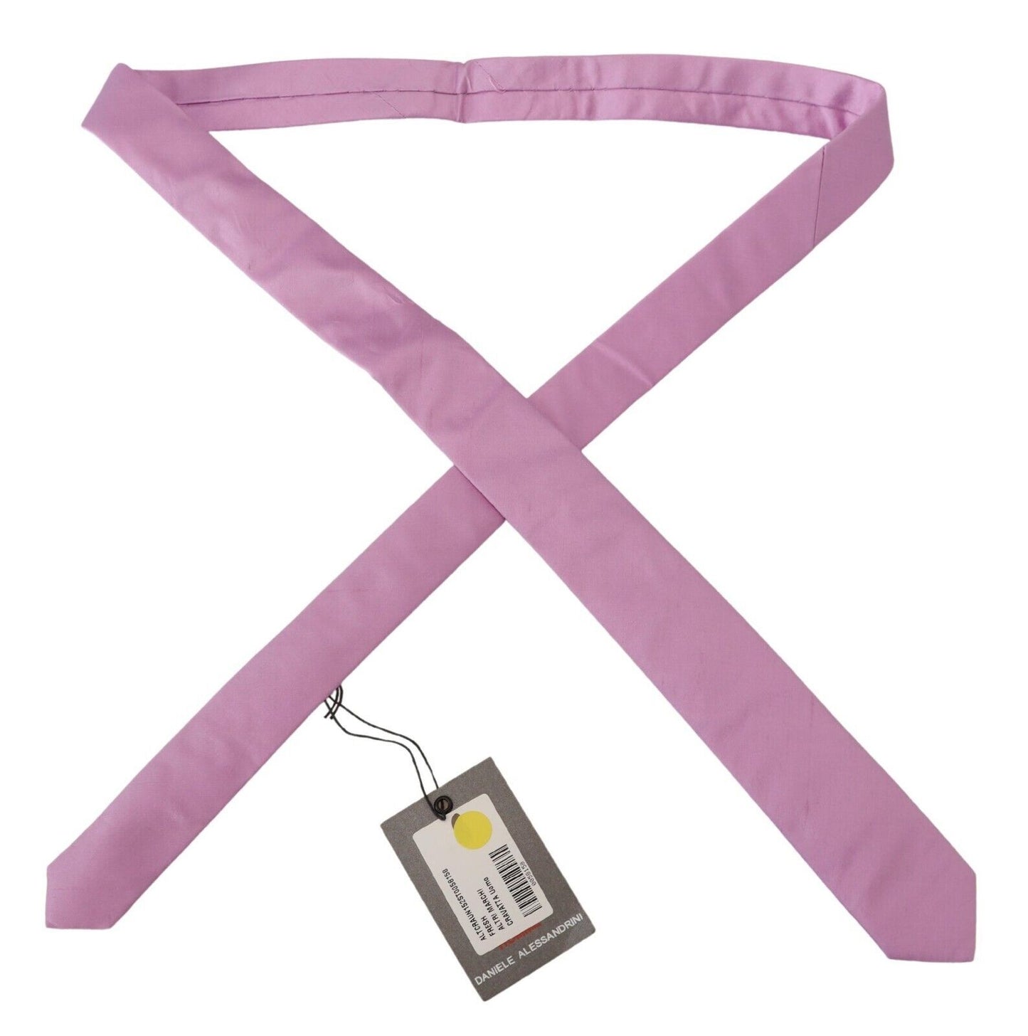 Daniele Alessandrini Pink Klassische Herren Krawatte Accessoire Seidenkrawatte