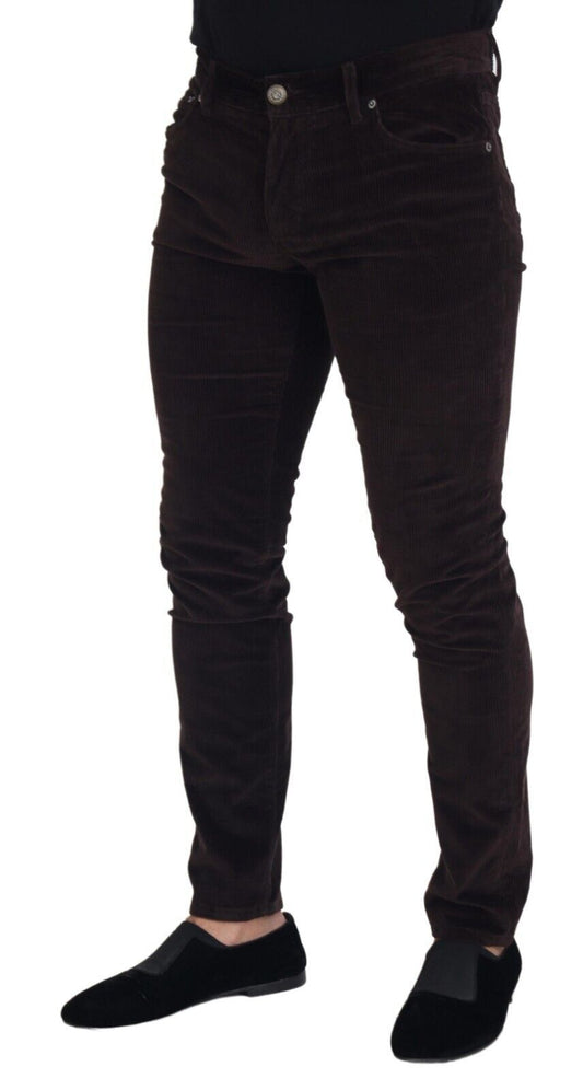 Dolce & Gabbana Braune Cordhose für Herren