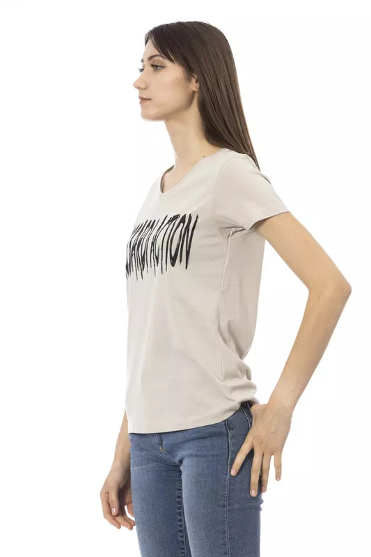 Trussardi Action Beige Baumwolle Damen T-Shirt