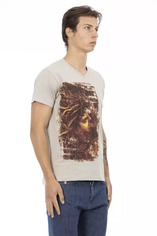 Trussardi Action Beige Baumwolle Herren T-Shirt