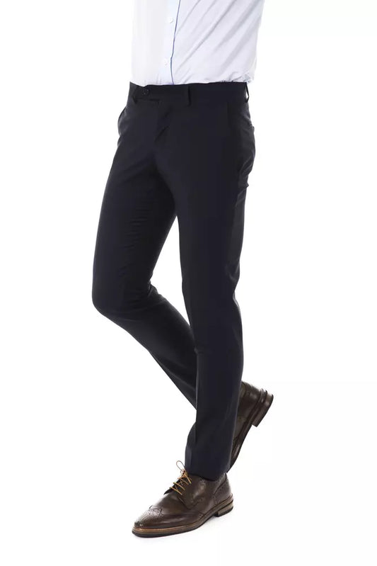 Herrenhose aus grauer Wolle von Uominitaliani