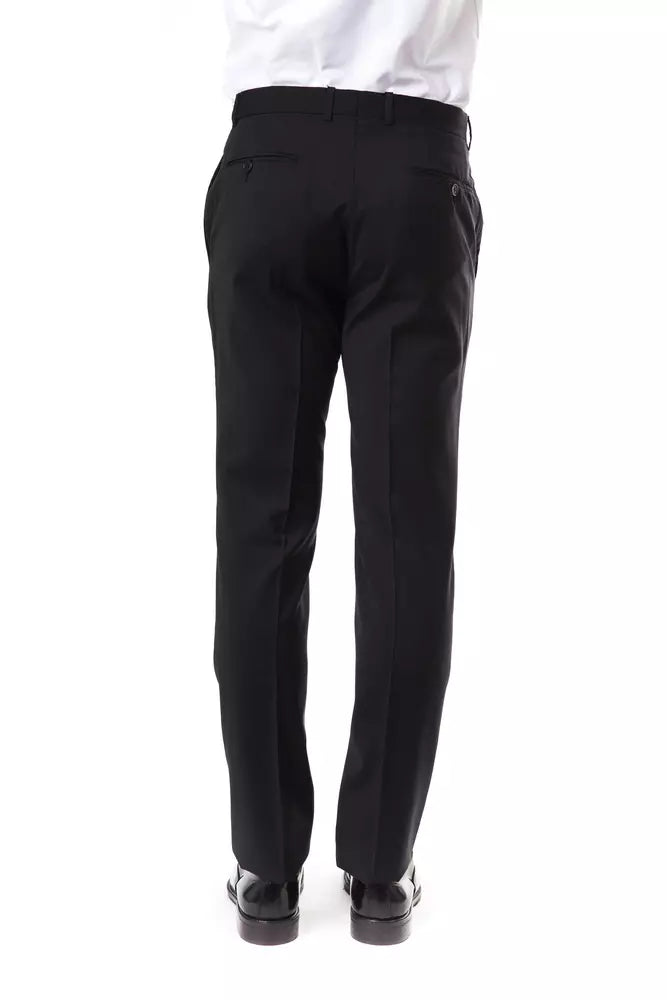 Uominitaliani Graue Wollhose für Herren