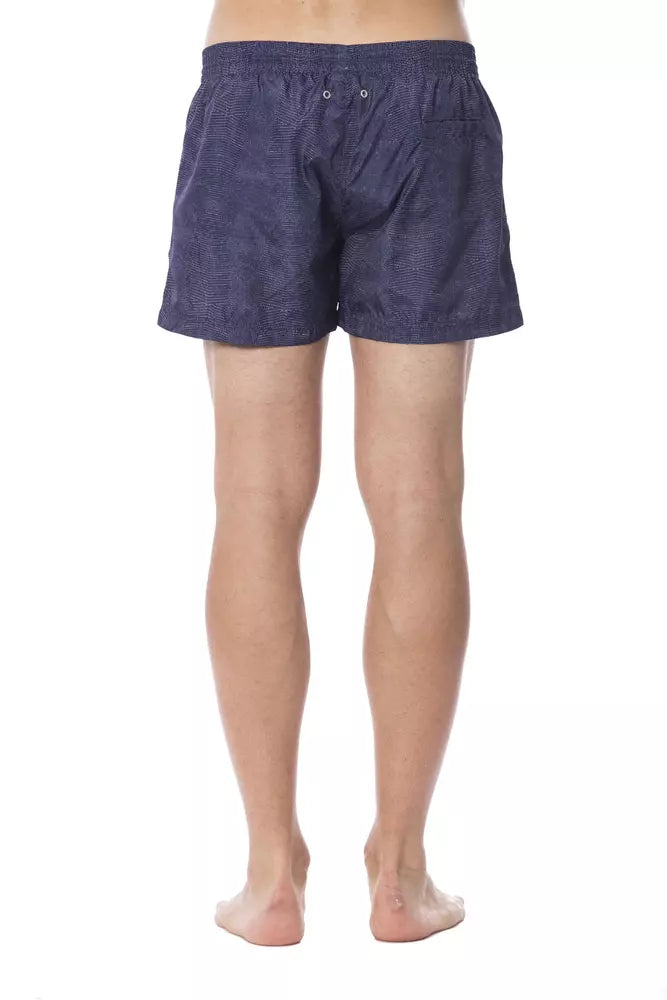 Roberto Cavalli Sport Blaue Polyester-Bademode für Herren