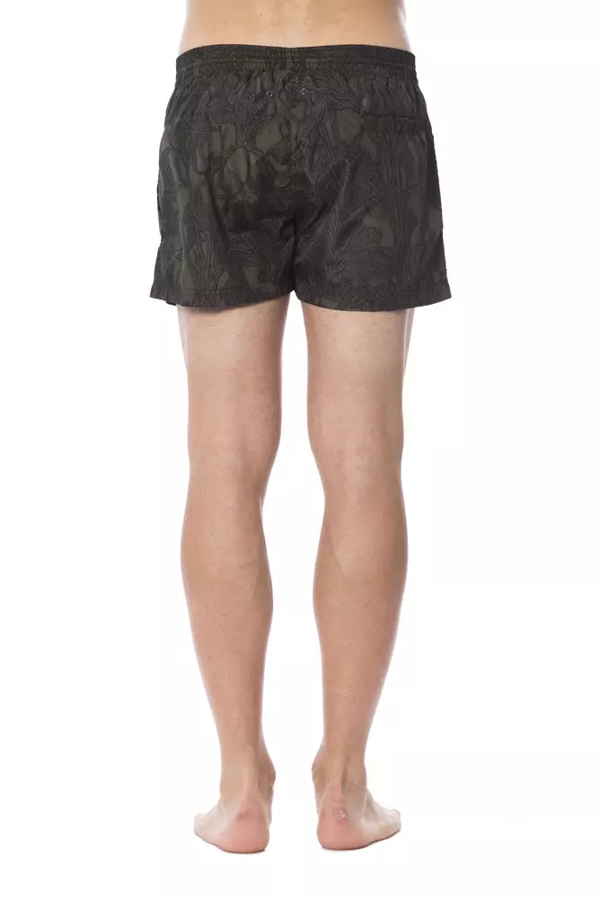 Roberto Cavalli Sport Army Polyester Herren Badehose