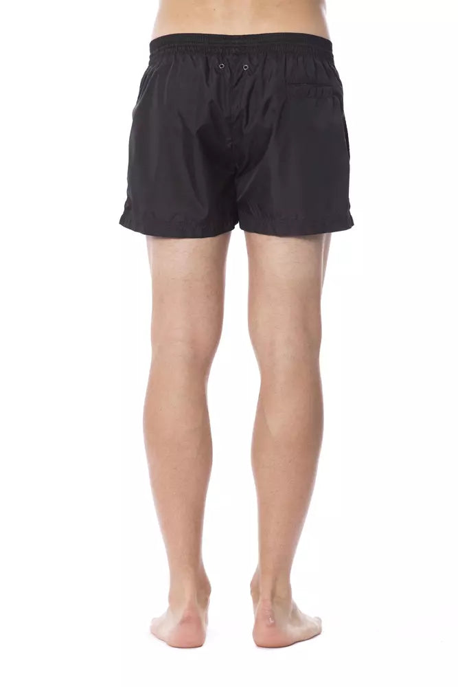 Roberto Cavalli Sport Schwarzer Polyester-Badeanzug für Herren