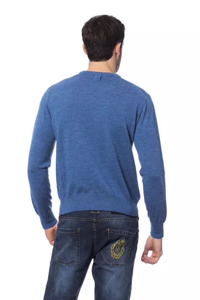 Billionaire Italian Couture – Pullover aus Merinowolle mit Stickerei und Rundhalsausschnitt
